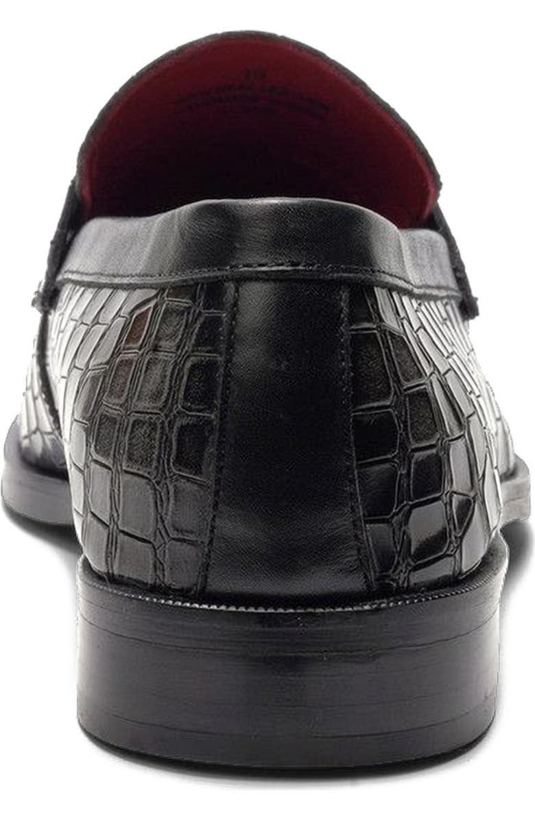 CARLOS SANTANA Nocturne Penny Loafer, Alternate, color, Grey Croco Print
