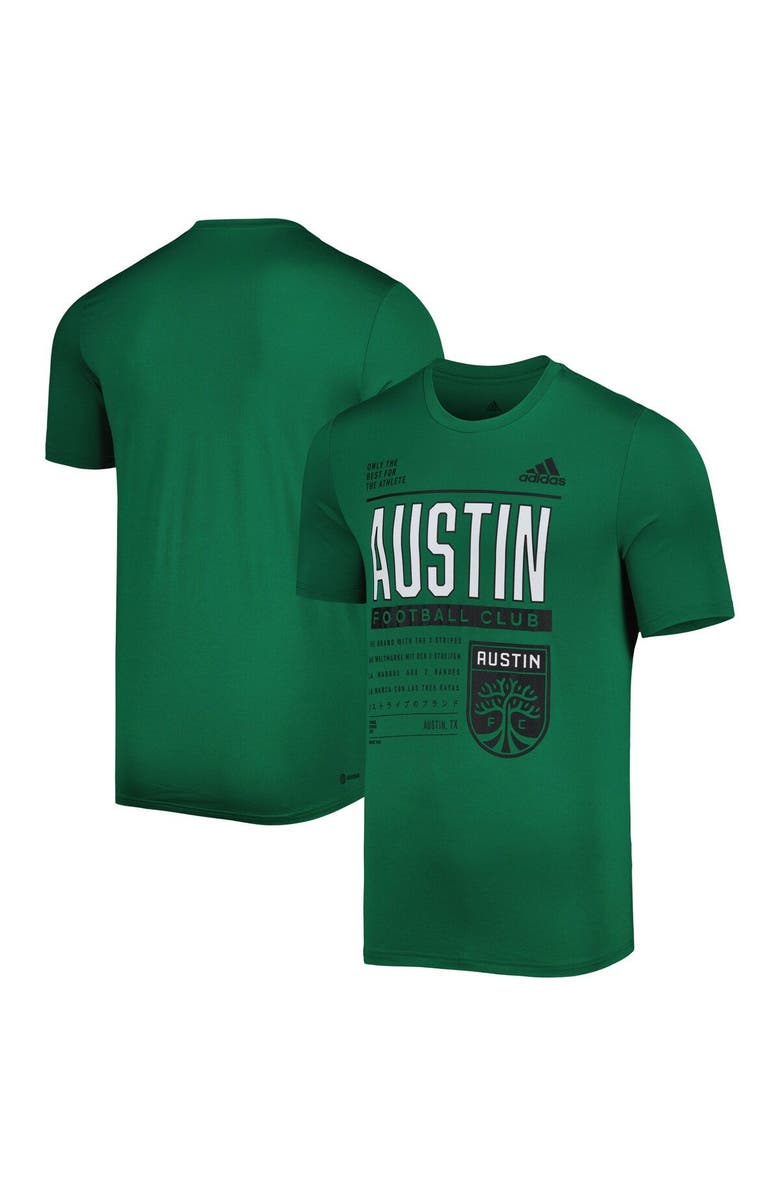 adidas Men's adidas Green Austin FC Club DNA Performance T-Shirt, Main, color, 