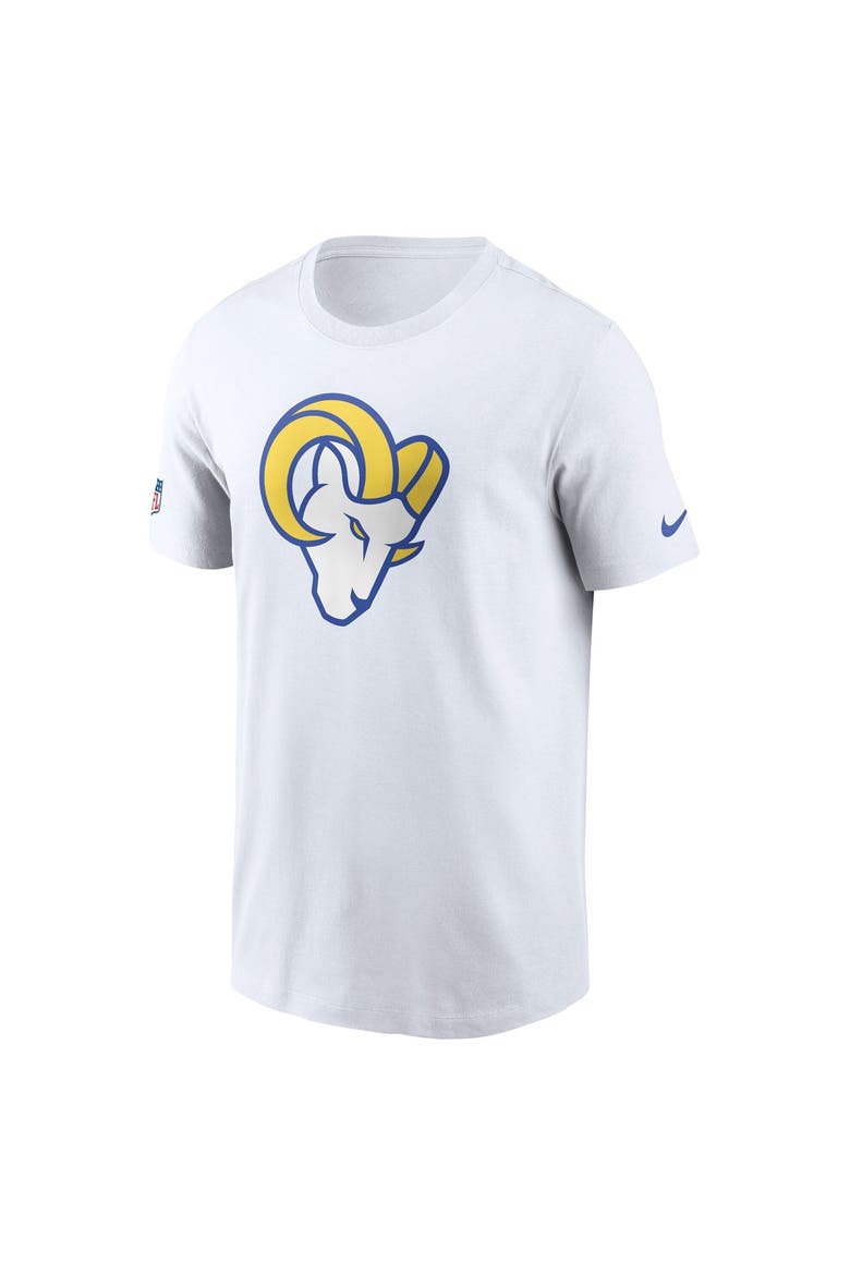 Men's Nike White Los Angeles Rams Fearsome White Sideline Final Sprint Dri-FIT T-Shirt, Alternate, color, White