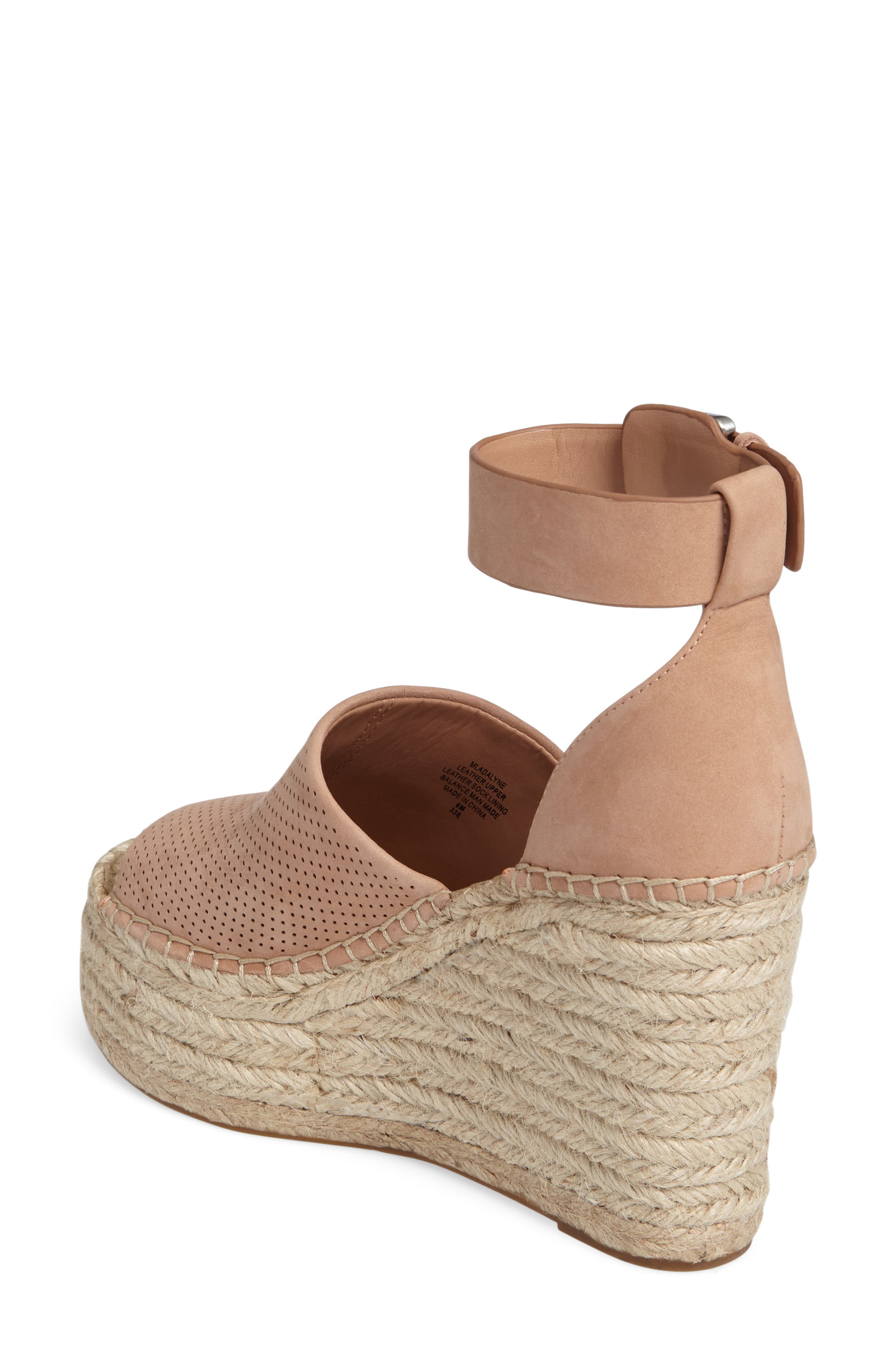 Adalyne Platform Wedge, Alternate, color, BLUSH SUEDE