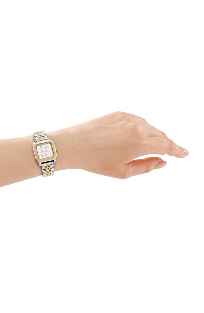 DKNY L 154 Bracelet Watch, Alternate, color, White/ Two Tone