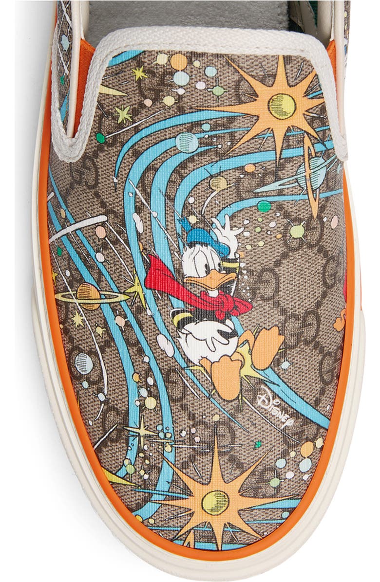 Gucci x Disney Tennis 1977 Donald Duck Slip-On Sneaker, Alternate, color,