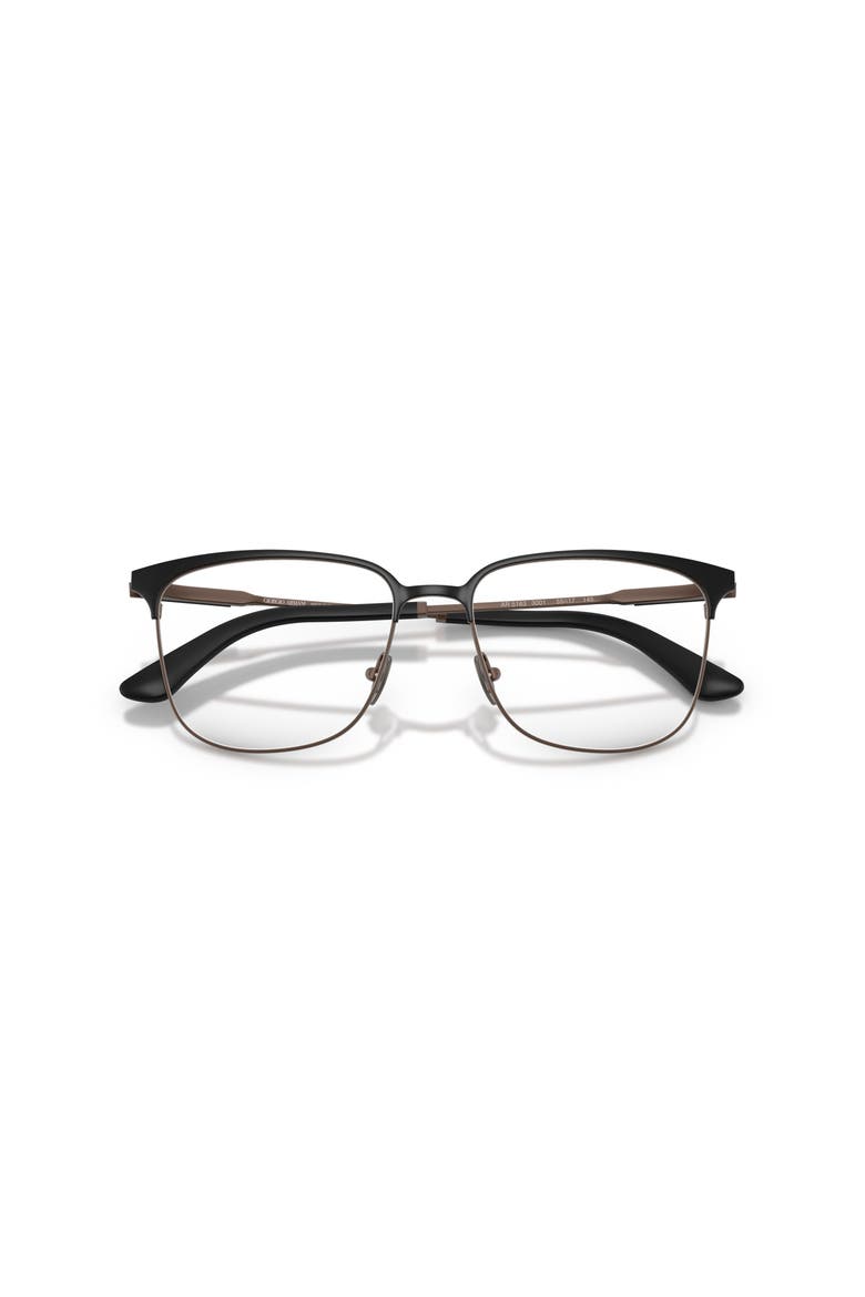 53mm Rectangle optical glasses, Alternate, color, Black