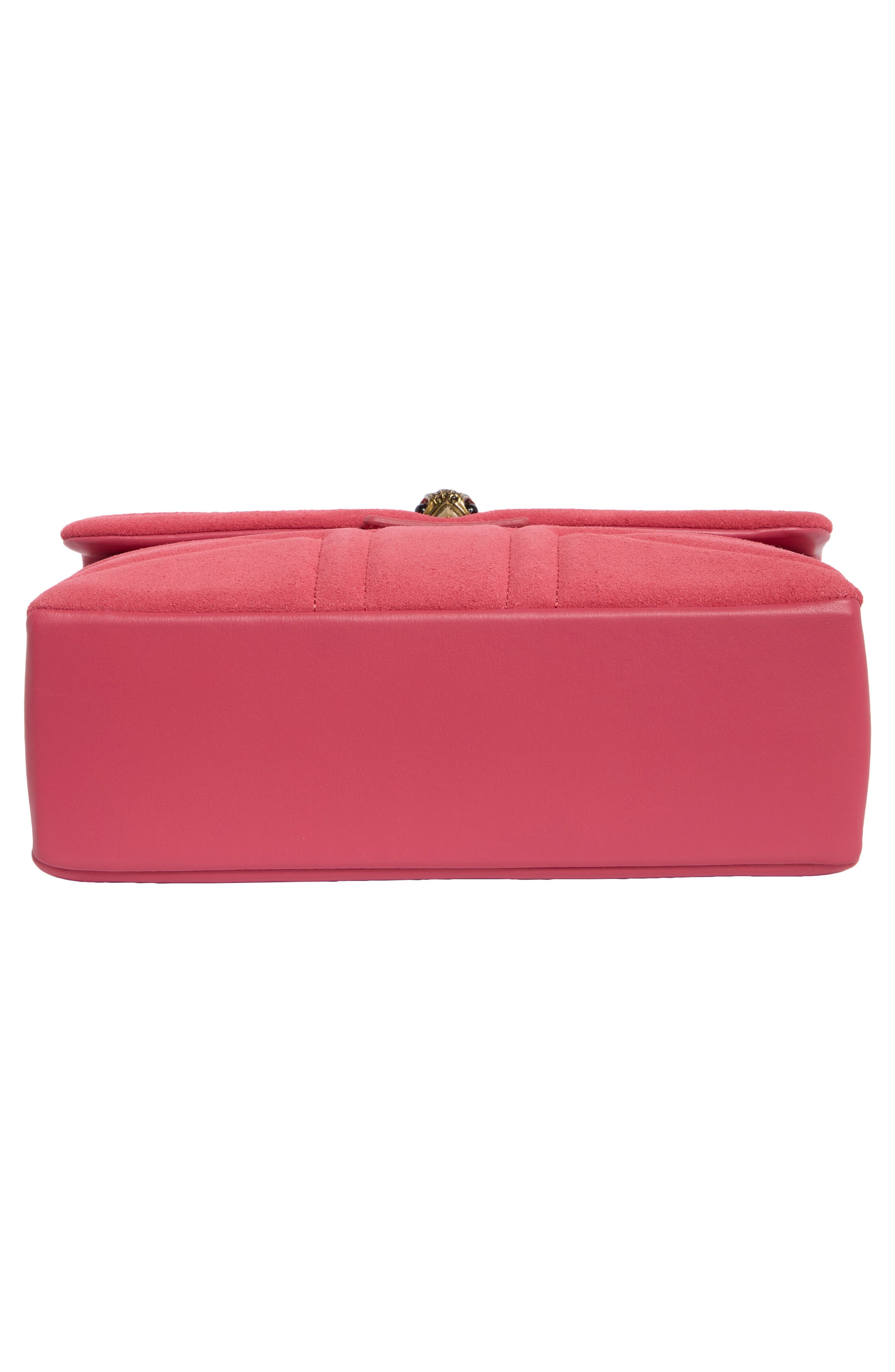 Union Jack Leather Shoulder Bag, Alternate, color, OPEN PINK