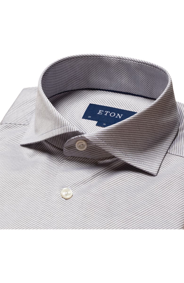 Eton Contemporary Fit Stripe Dress Shirt, Alternate, color, 