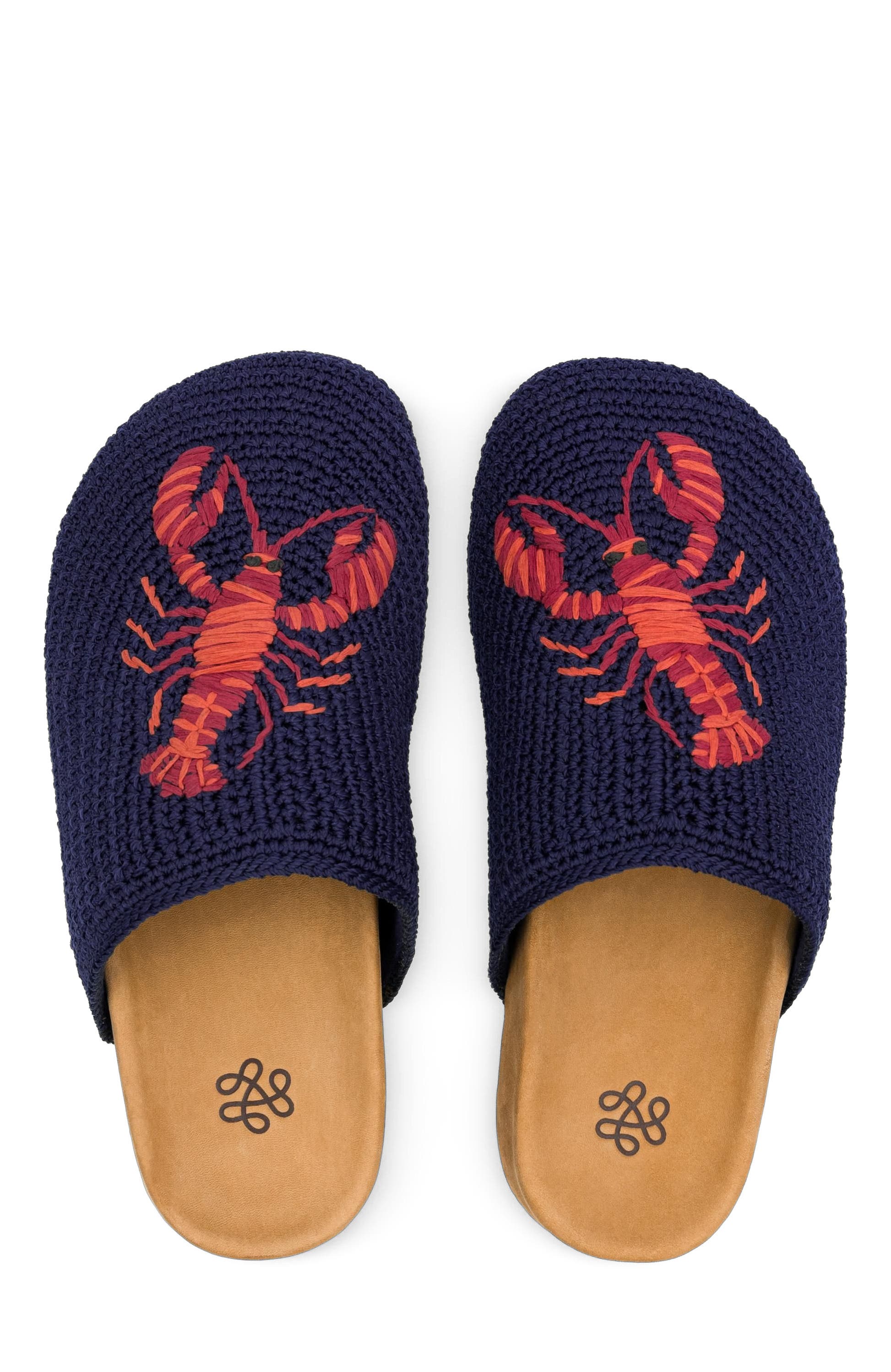 Bolinas Crochet Clog Shoe, Alternate, color, Lobster