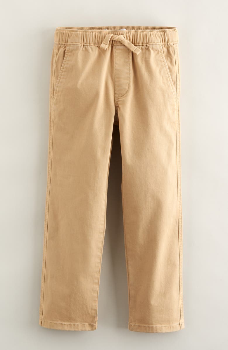 Nordstrom Kids' Relaxed Drawstring Waist Chinos, Main, color, Tan Stock