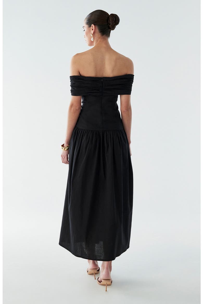 Steph Midi Dress, Alternate, color, Black