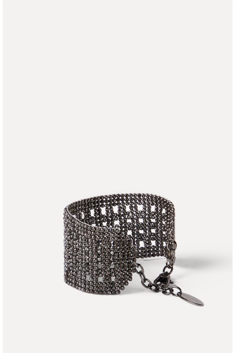 Silver bracelet, Alternate, color, Lignite Grey