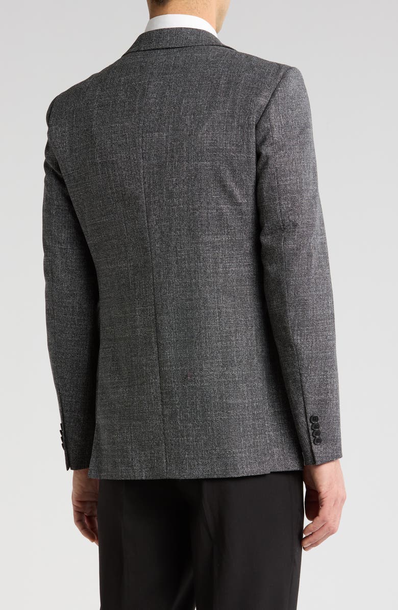 John Varvatos Star USA Micro Wool Blend Sport Coat, Alternate, color, Black/ White