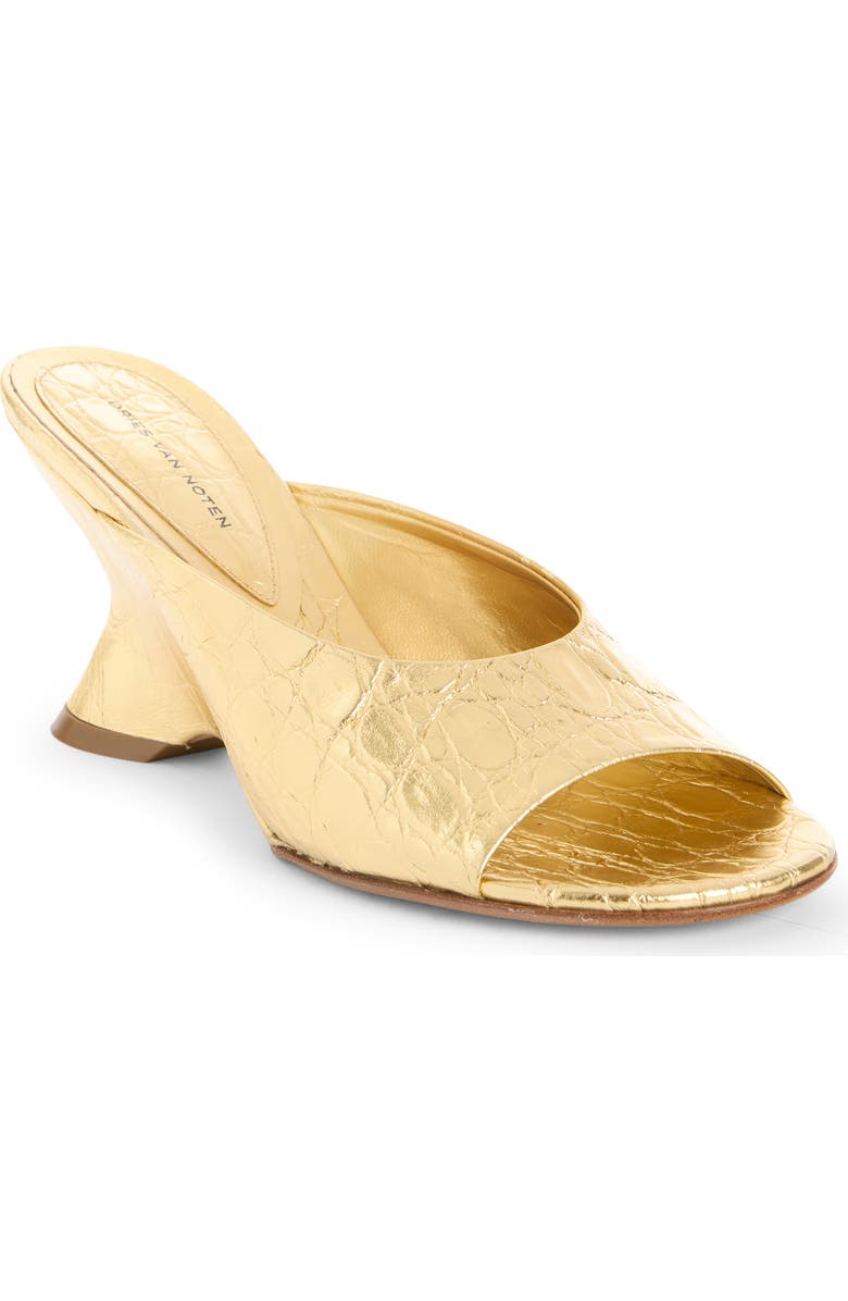Dries Van Noten Wedge Slide Sandal, Main, color, 954 Gold