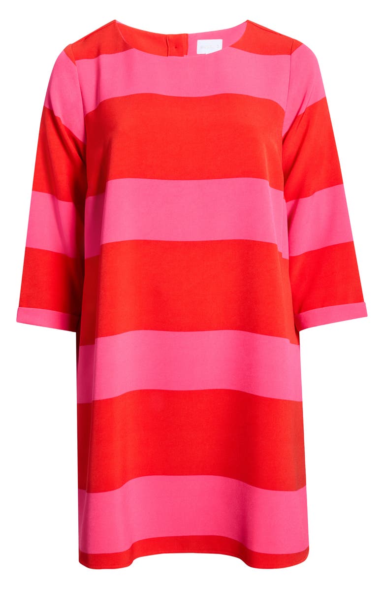 SUGARLIPS Lolli Stripe Lonna Shift Mini Dress, Alternate, color, Fuchsia-Red