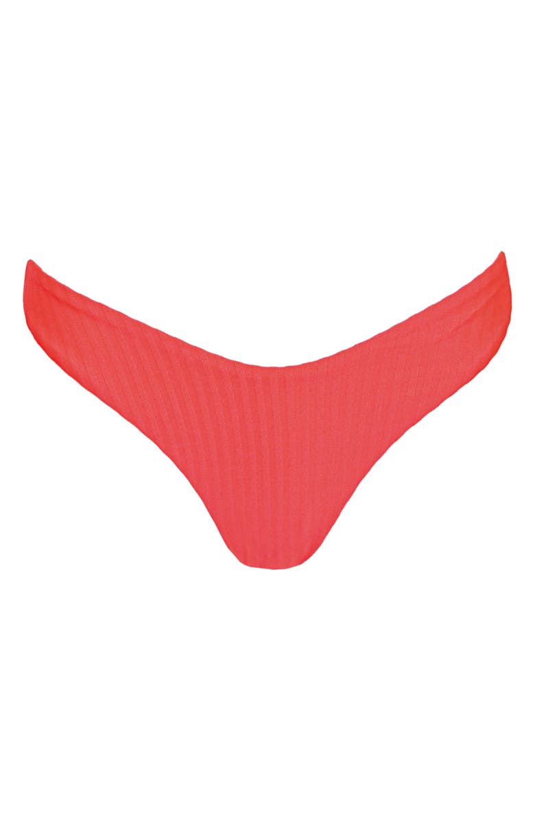 Maaji Flame Coral Splendor Reversible Bikini Bottoms, Alternate, color, Bright Red