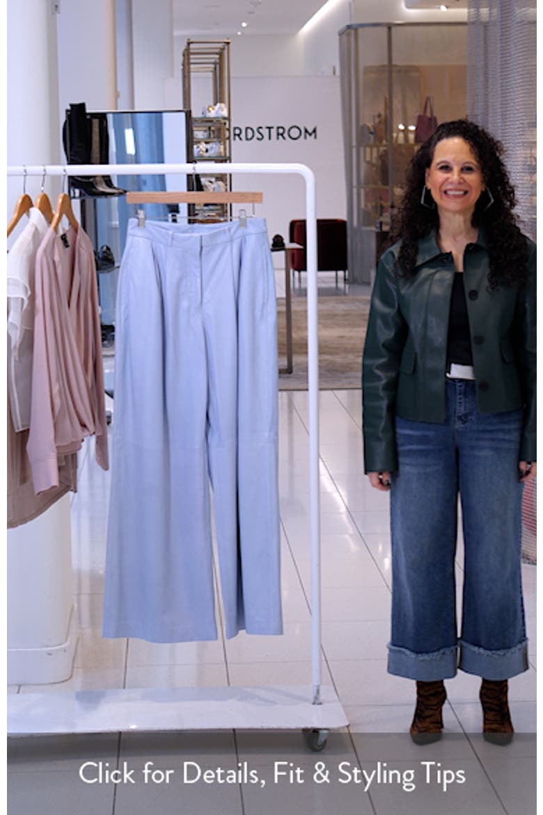 Avery Wide Leg Leather Pants video