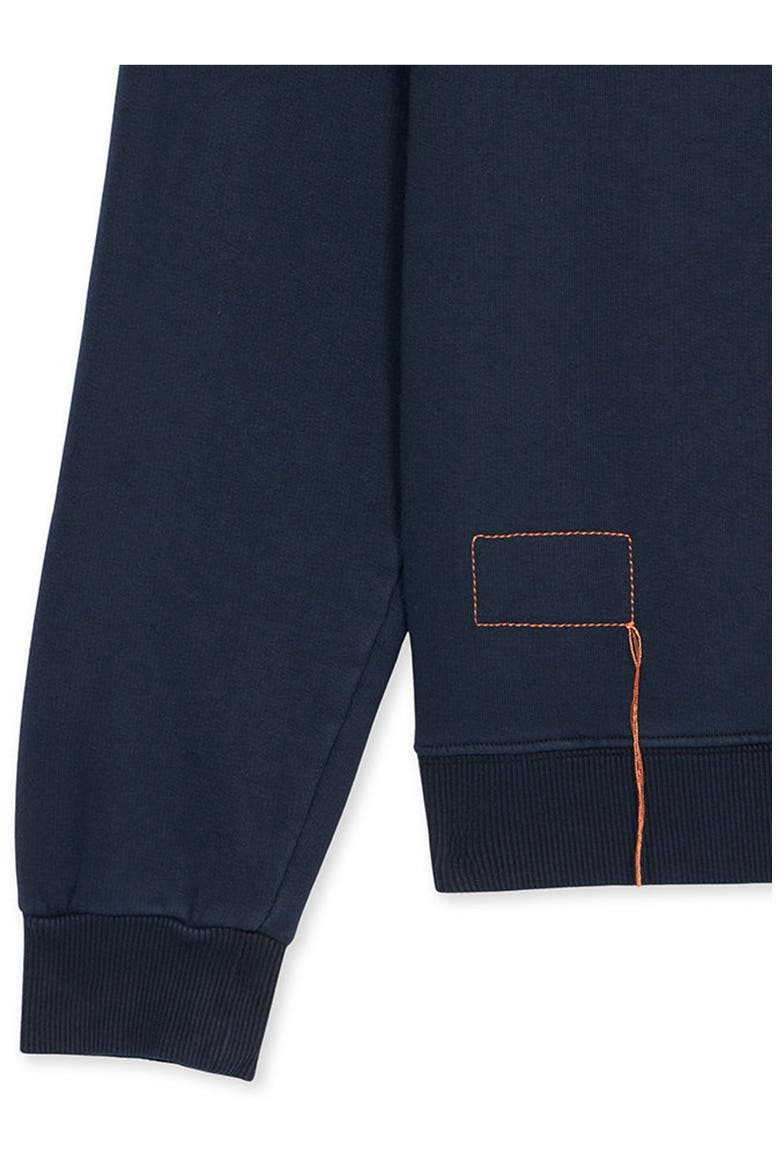 Zip-Up Sweatshirt with Pocket, Alternate, color, BLUE