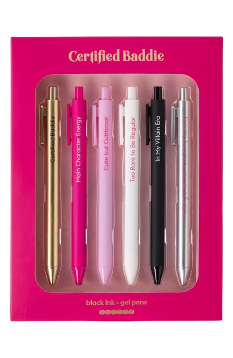 Certified Baddie 6-Pack Gel Pens