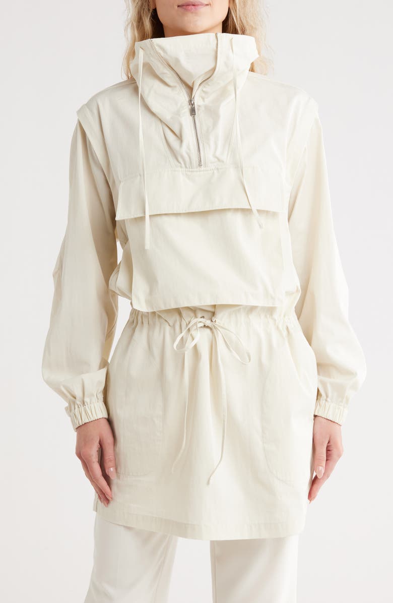 Helmut Lang Convertible Gusset Dress, Main, color, Creme