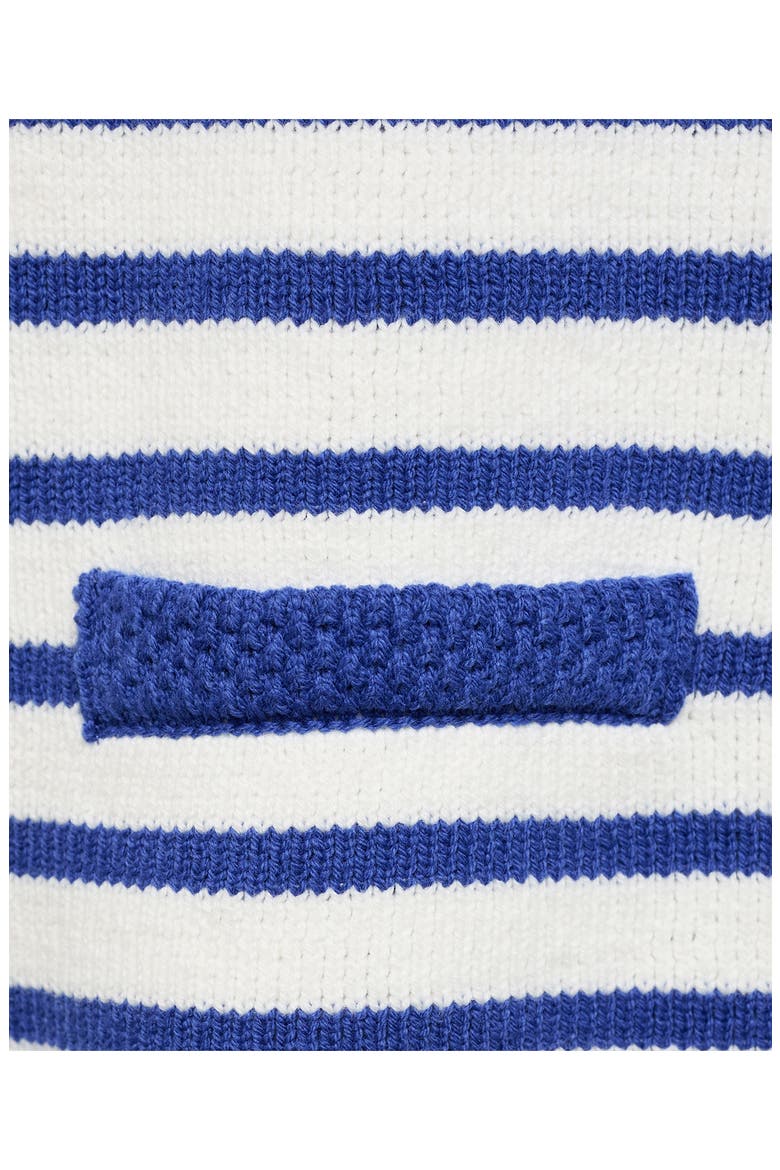 Stripe Cotton Blend Cardigan, Alternate, color, BLUE