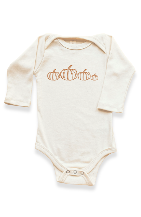 Pumpkin Patch - Organic Long Sleeve Baby Bodysuit
