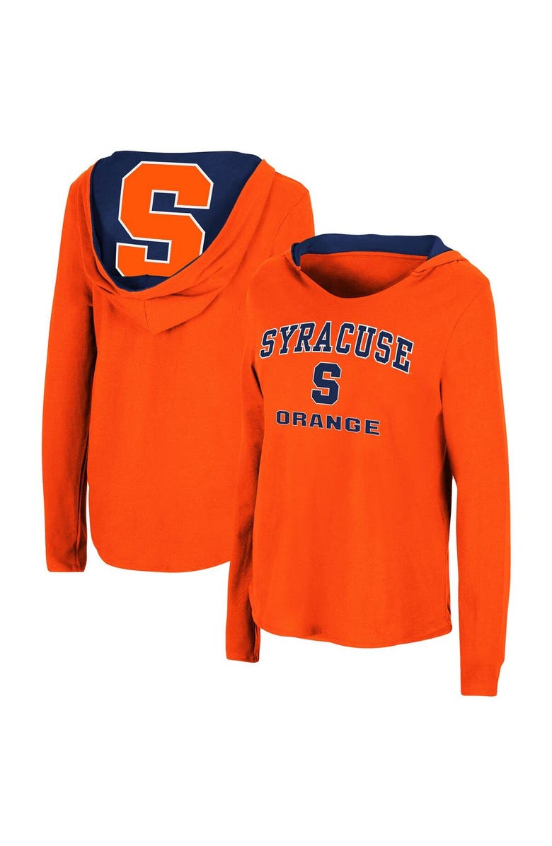 COLOSSEUM Women's Colosseum Orange Syracuse Orange Catalina Hoodie Long Sleeve T-Shirt, Main, color, Orange