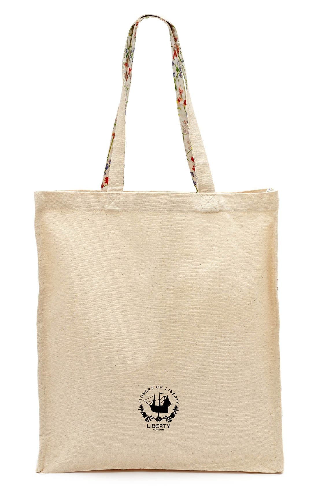 Flowers of Liberty Floral Print Canvas Tote, Alternate, color, 