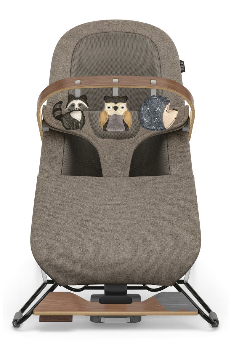Forest Fun Toy Bar for Mira 2-in-1 Bouncer, Alternate, color, GREY/ WALNUT WOOD
