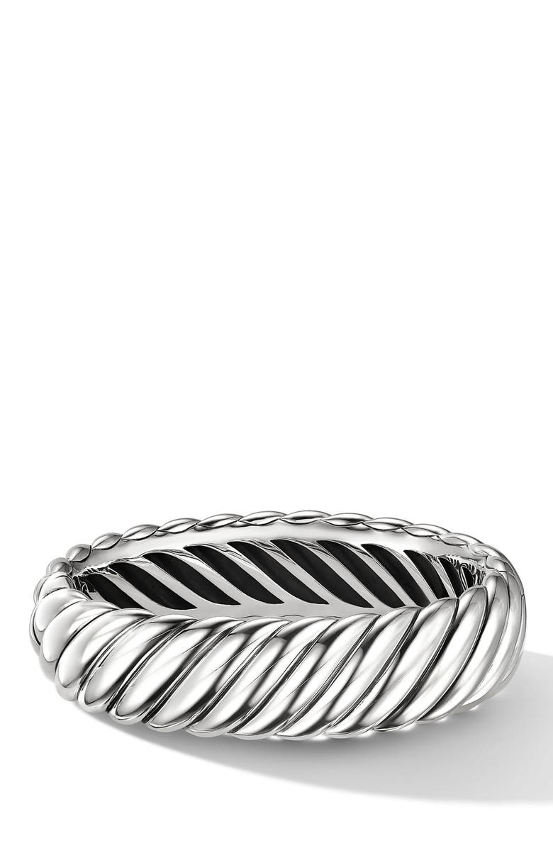 David Yurman Sculpted Cable Bracelet, Main, color, Silver