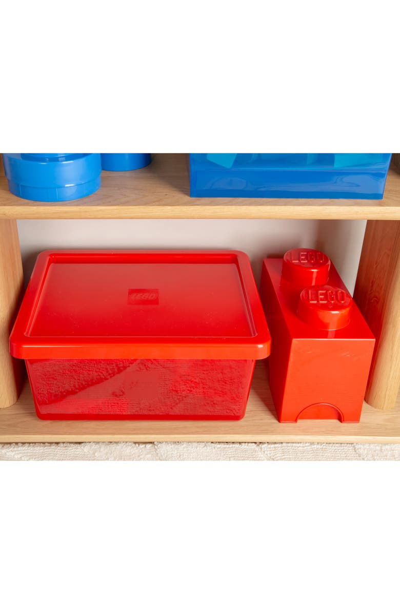 LEGO Storage Brick 2, Bright Red, Alternate, color, Multicolored