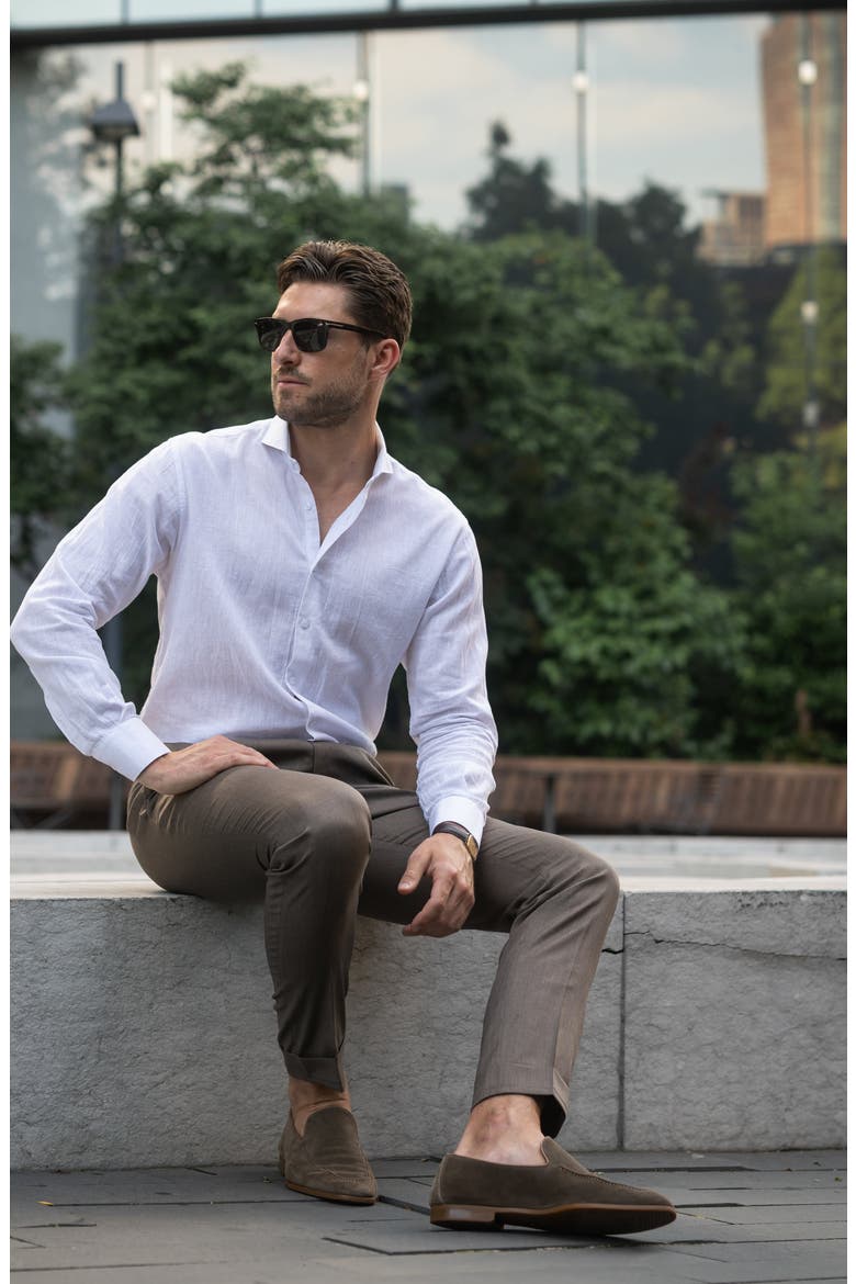 Modern Cotton Linen Shirt, Alternate, color, White
