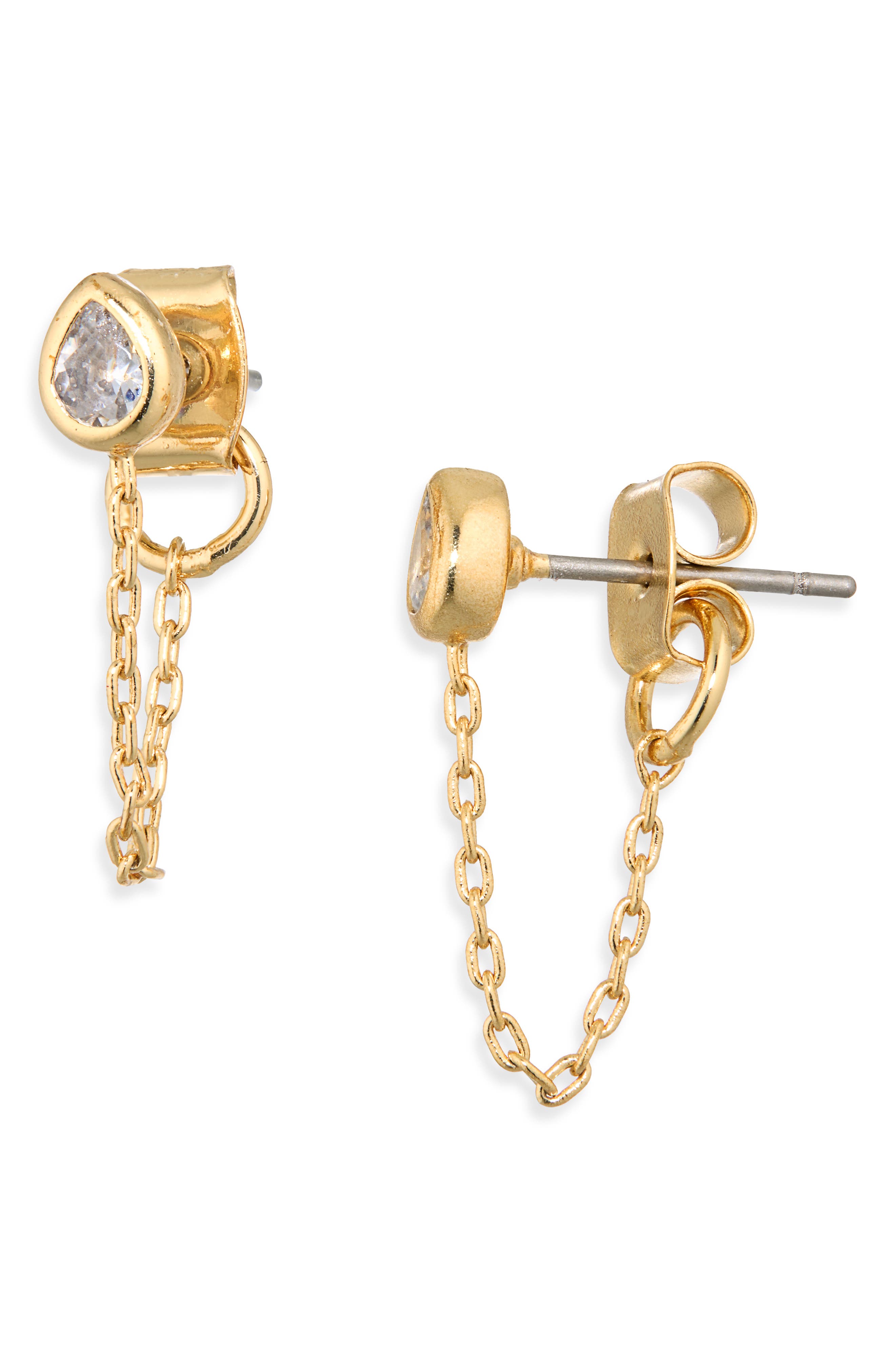Madewell Pear Drop Front-Back Earrings (Women) | Nordstrom