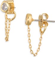 Madewell Pear Drop Front-Back Earrings