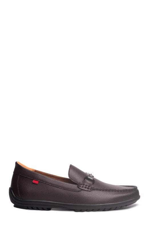 Elliot Road Hands Free Technology Leather Slip on Buckle Loafer, Alternate, color, Mocha Grainy Leather