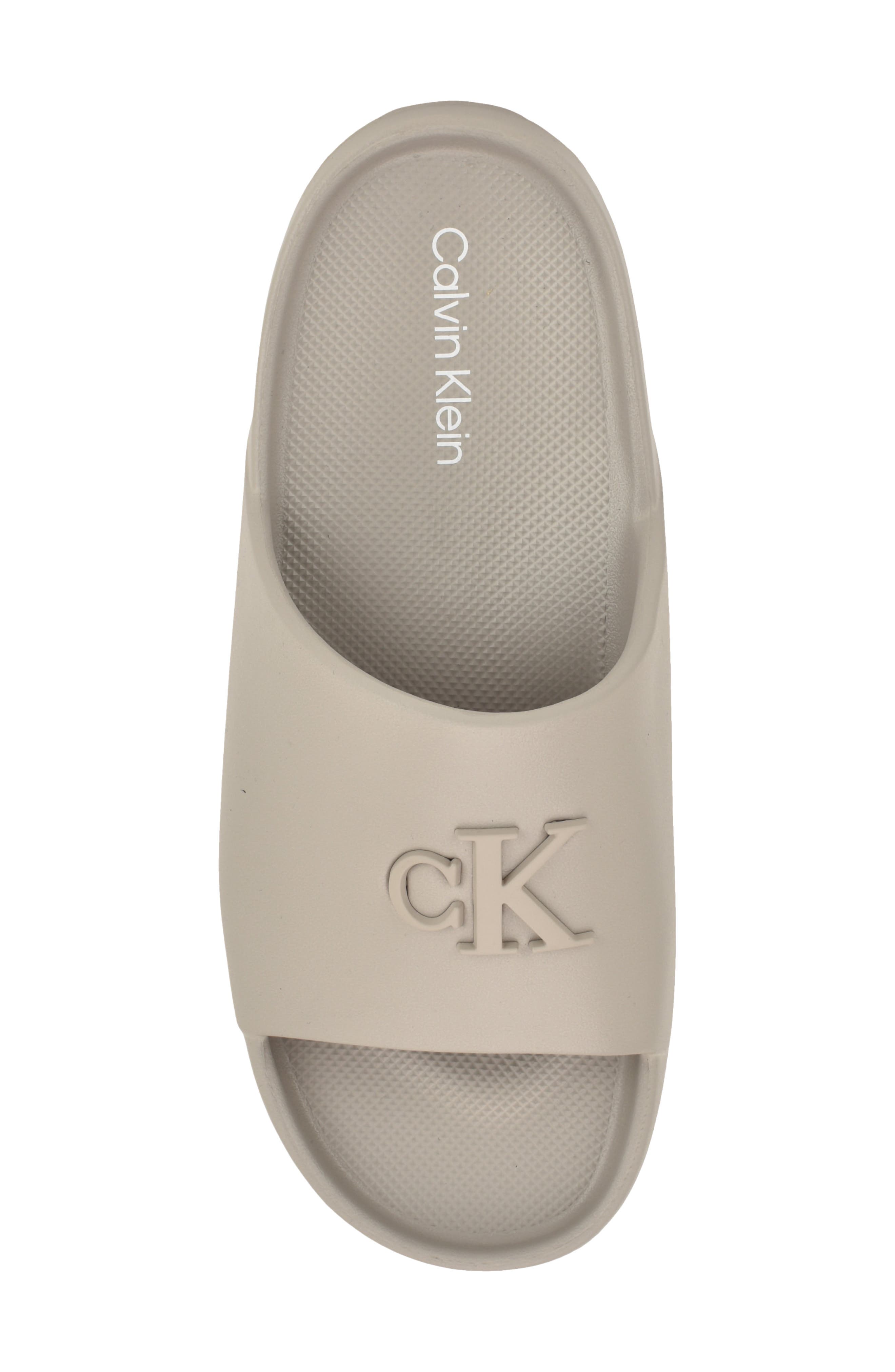 Calvin Klein Nanzey Slide Sandal, Alternate, color, Light Gray