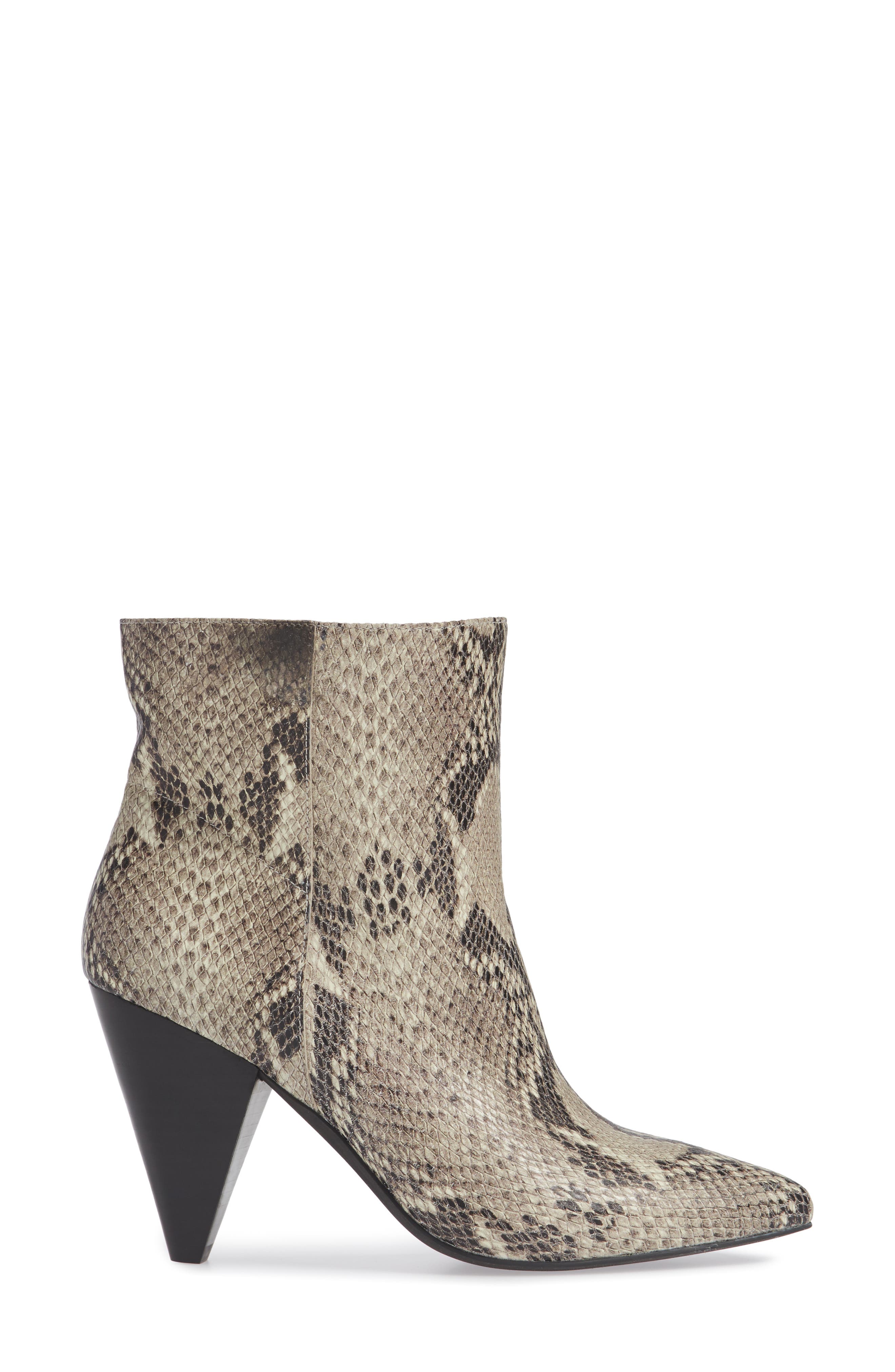 Scope Bootie, Alternate, color, NATURAL PRINTED SNAKE LEATHER
