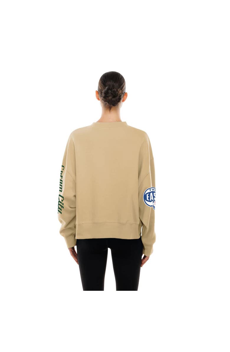 New Era Women's New Era Tan Milwaukee Bucks 2025/26 City Edition Sweatshirt, Alternate, color, Tan