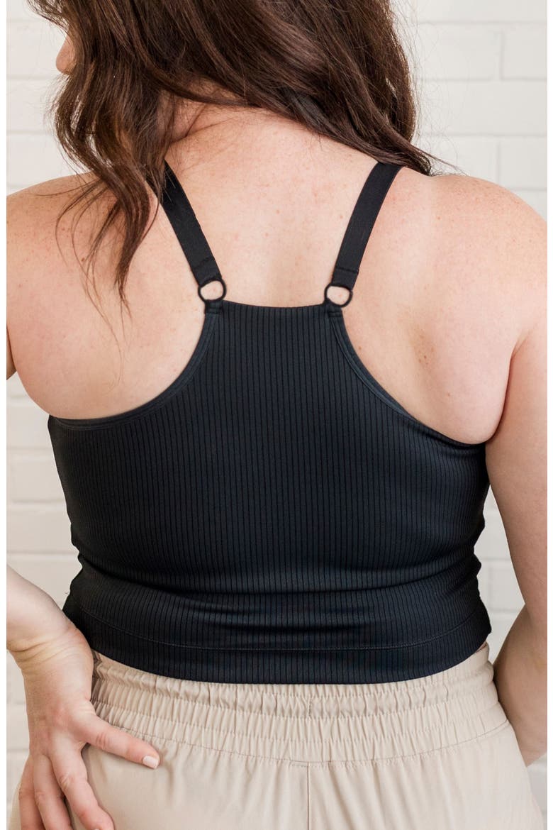 Busty Size - Ribbed 3 in 1 Amelia Pumping and Nursing Swimsuit Top, Alternate, color, Black