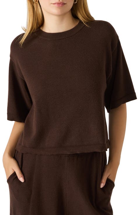 Kori Elbow Sleeve Crewneck Sweater