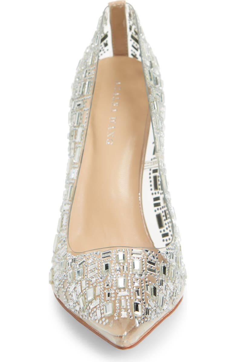 AZALEA WANG Jovie Crystal Embellished Clear Pump, Alternate, color,
