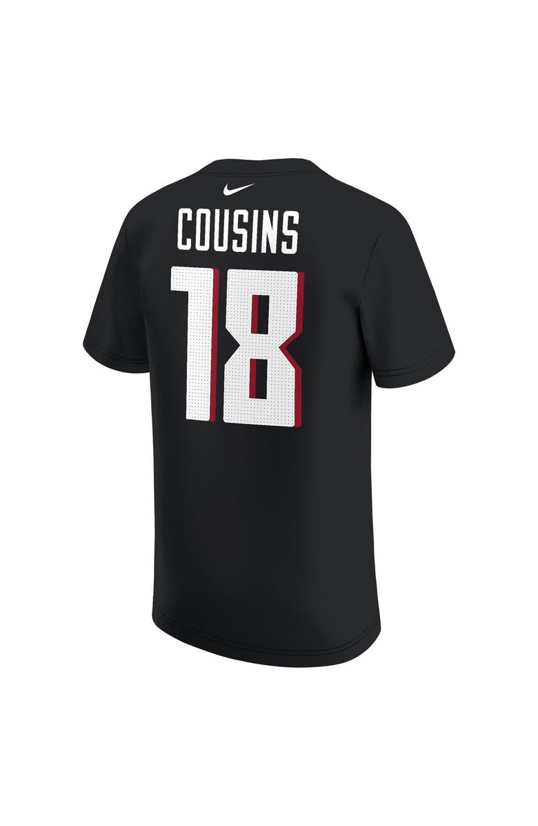 Nike Youth Nike Kirk Cousins Black Atlanta Falcons Player Name & Number T-Shirt, Alternate, color, Black