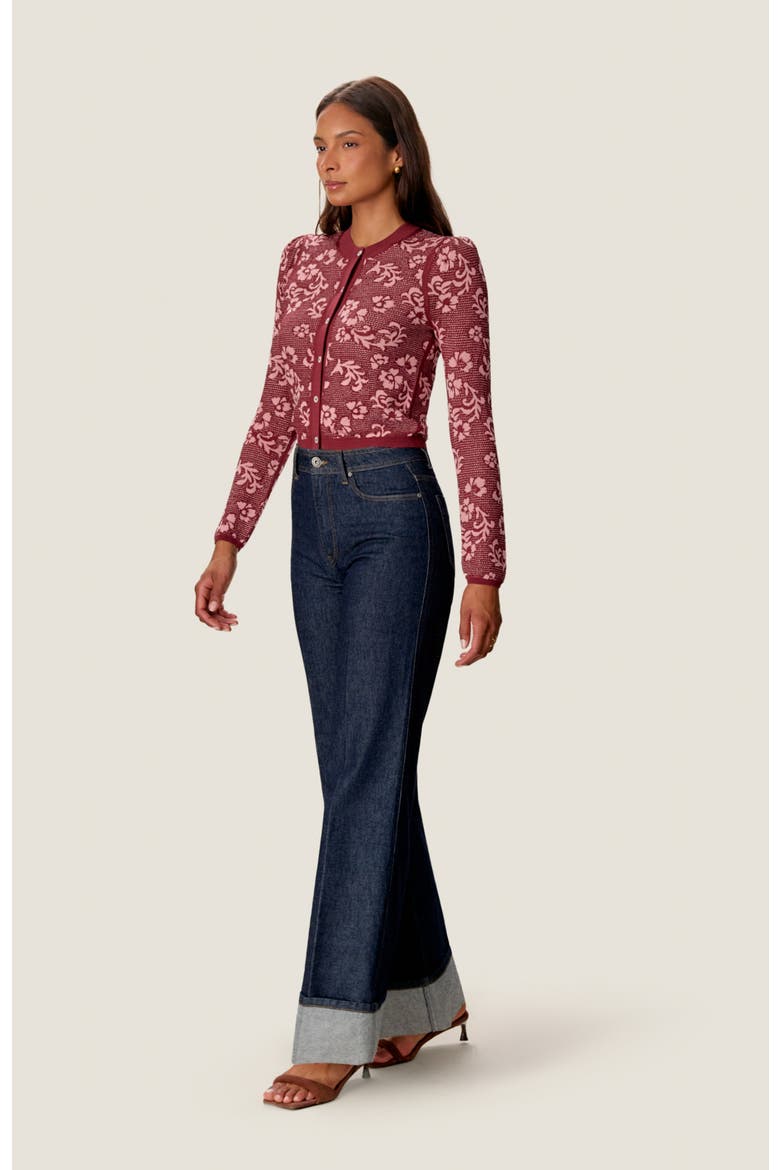 Willa Cuffed Denim Pants, Alternate, color, Mercer Wash