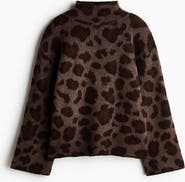 H&M Jacquard-knit Mock Turtleneck Sweater