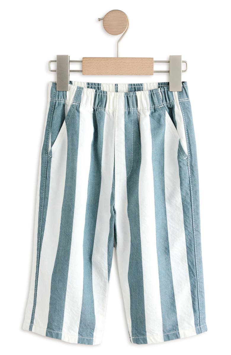 NEXT Kids' Stripe Cotton Twill Baggy Pants, Main, color, Multi