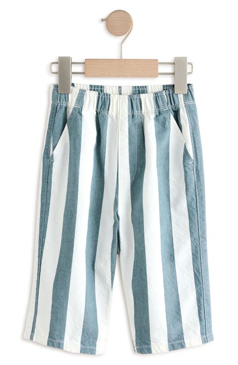 Kids' Stripe Cotton Twill Baggy Pants (Little Kid)