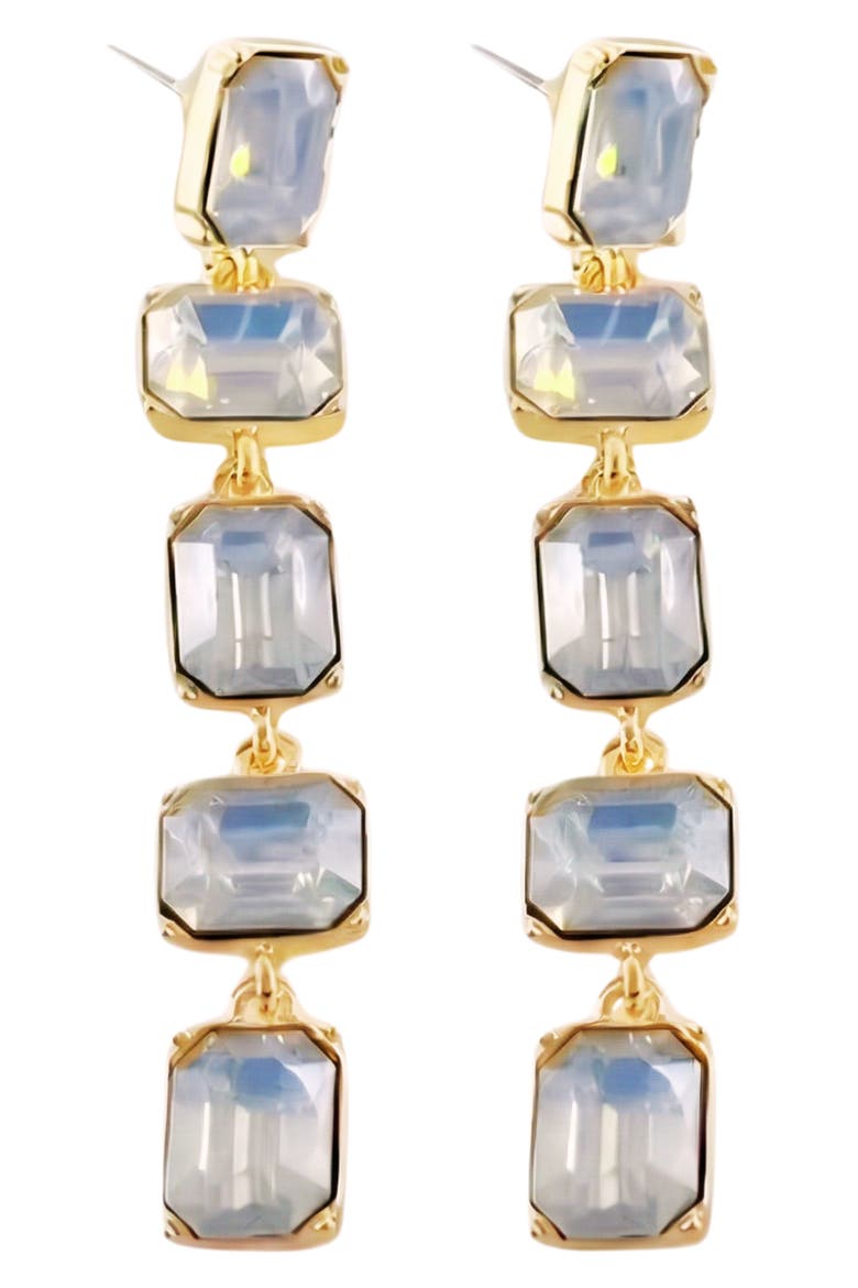 Alice Crystal Linear Drop Earrings, Main, color, ICE QUEEN