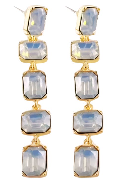 Alice Crystal Linear Drop Earrings