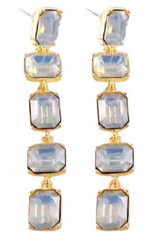 MacRae & Co. Alice Crystal Linear Drop Earrings