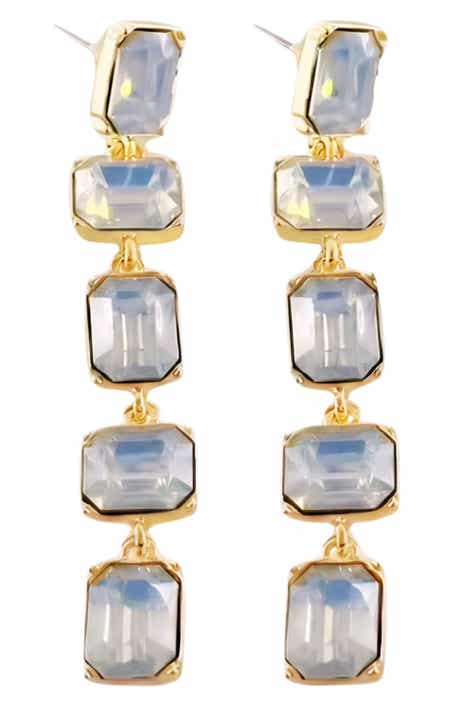 MacRae & Co. Alice Crystal Linear Drop Earrings