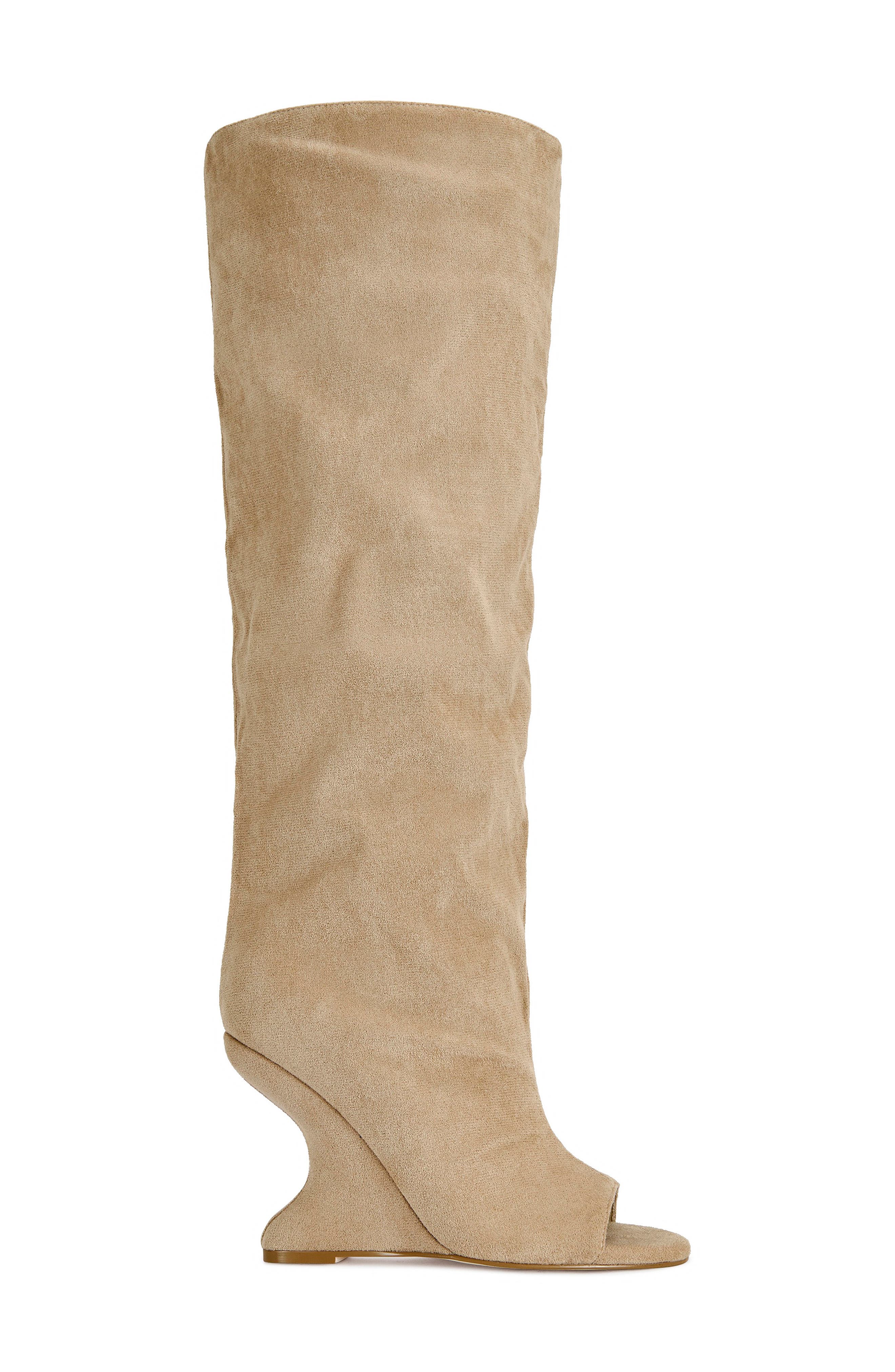 Vincent Knee High Open Toe Boot - image 4
