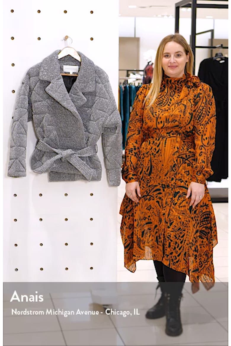 Marshal Metallic Quilted Coat video