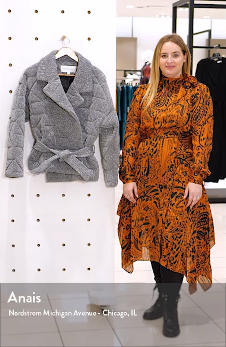 Marshal Metallic Quilted Coat, sales video thumbnail
